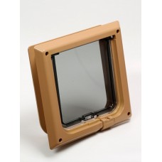 Дверца для кошек "Барсик", капучино